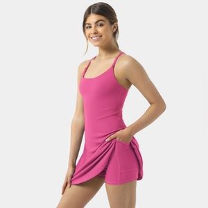 Halara pink workout dress